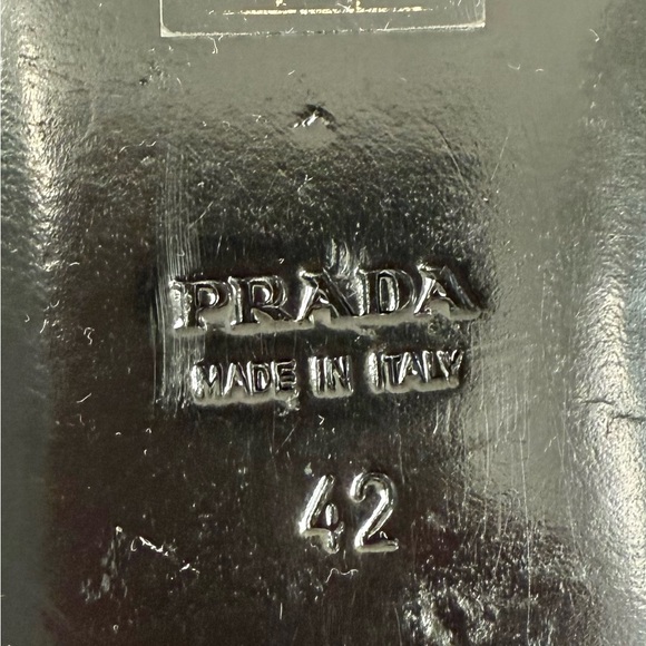 Prada Calzature Donna Red Patent Leather Tassel Ballet Flats Women Size 12 - Picture 10 of 15